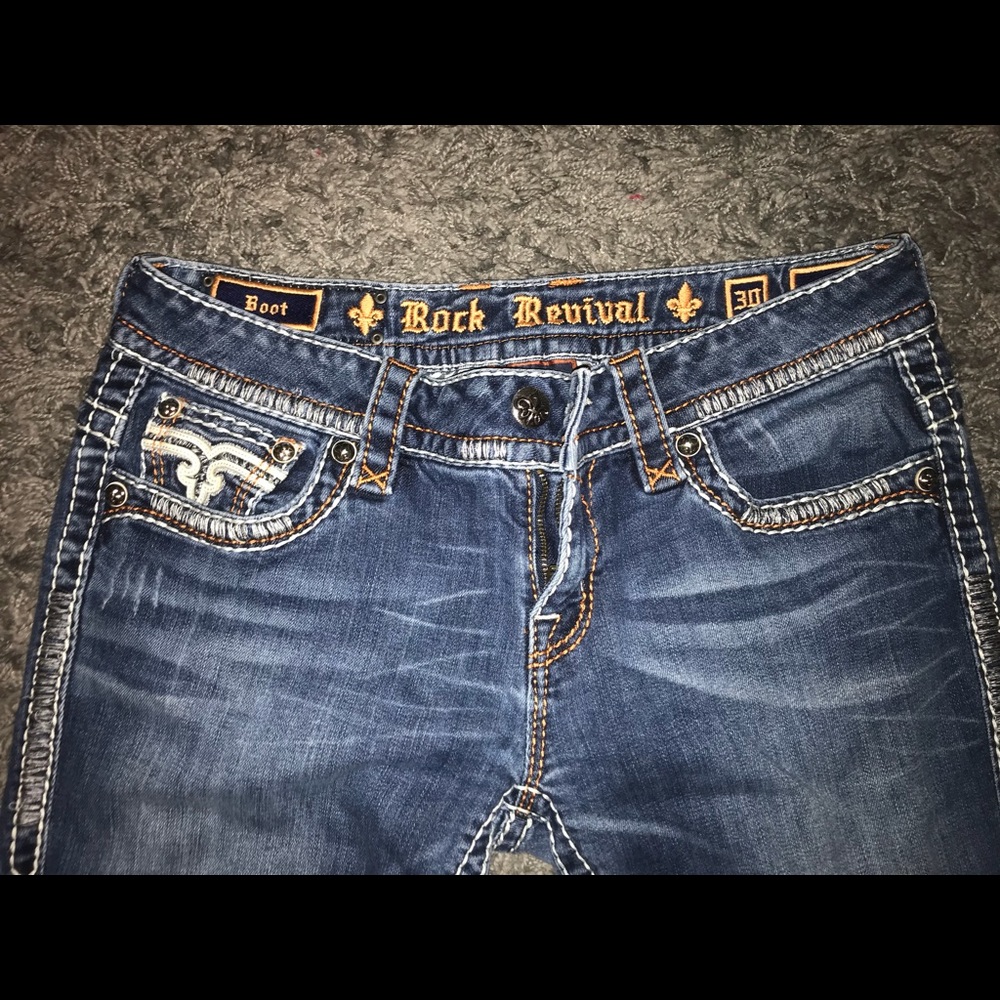 Rock Revival boot cut jeans size 30.